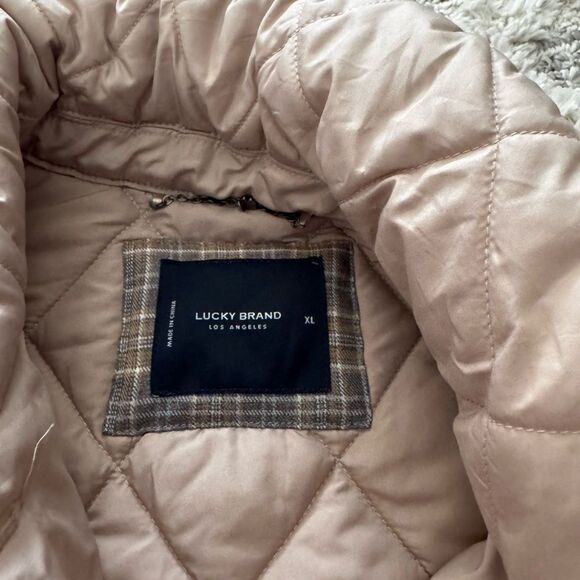 Lucky Brand Button Front Diamond Quilt Chore Jacket Size XL - Picture 8 of 14